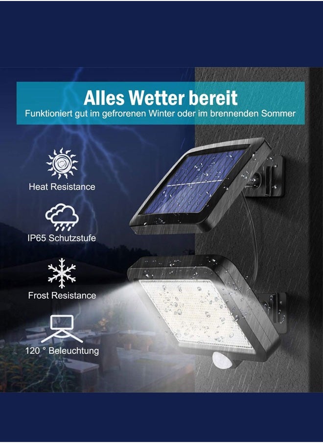 Solar Lights Outdoor LED with Lights Reflector Motion Sensor Wall Lights,IP65 Waterproof Solar Powered for Garden Patio Yard (2Pack)
