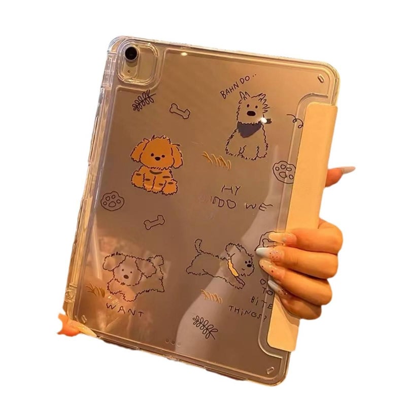 DGG حافظة آيباد شفافة بظهر واضح لجهاز iPad Air باللون شفاف بظهر شفاف - Image 5