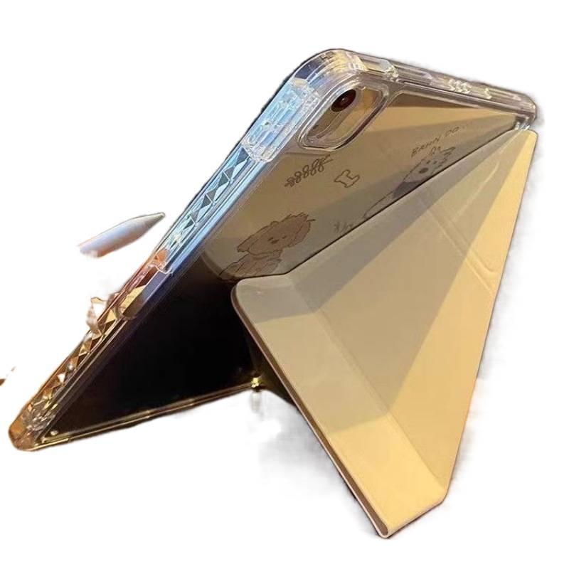 DGG حافظة آيباد شفافة بظهر واضح لجهاز iPad Air باللون شفاف بظهر شفاف - Image 3