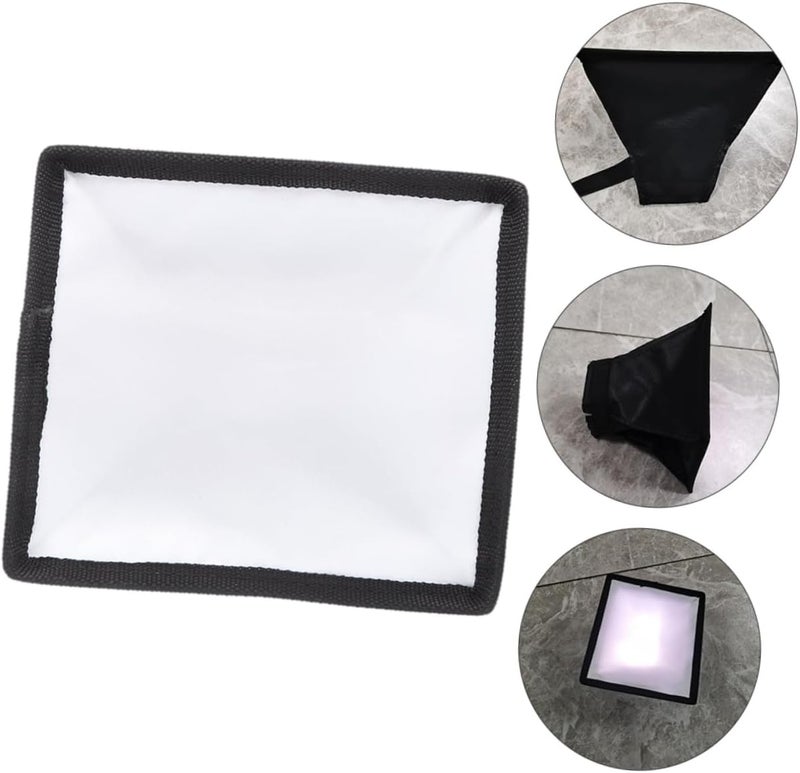 Portable Softbox Flash Diffuser with Anti-Skid Strip Reflective Fabric Foldable Photography Light Cover for Indoor Portraits Outdoor Weddings and Speedlight Cameras - Image 2