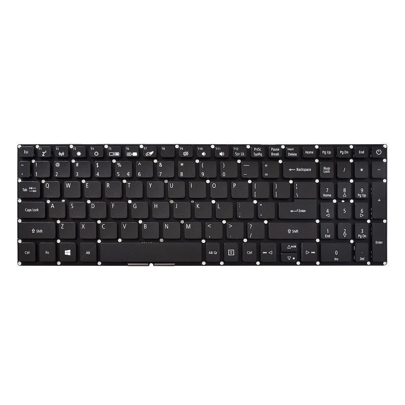 SUNMALL لوحة مفاتيح بديلة SUNMALL متوافقة مع Acer Aspire 3 A315-21 A315-31 A315-32 A315-33 A315-41 A315-51 A315-53 A315-54 Aspire 5 A515-51 A515-52 A715-71 A715-72G باللون الأسود بدون إضاءة خلفية - Image 2