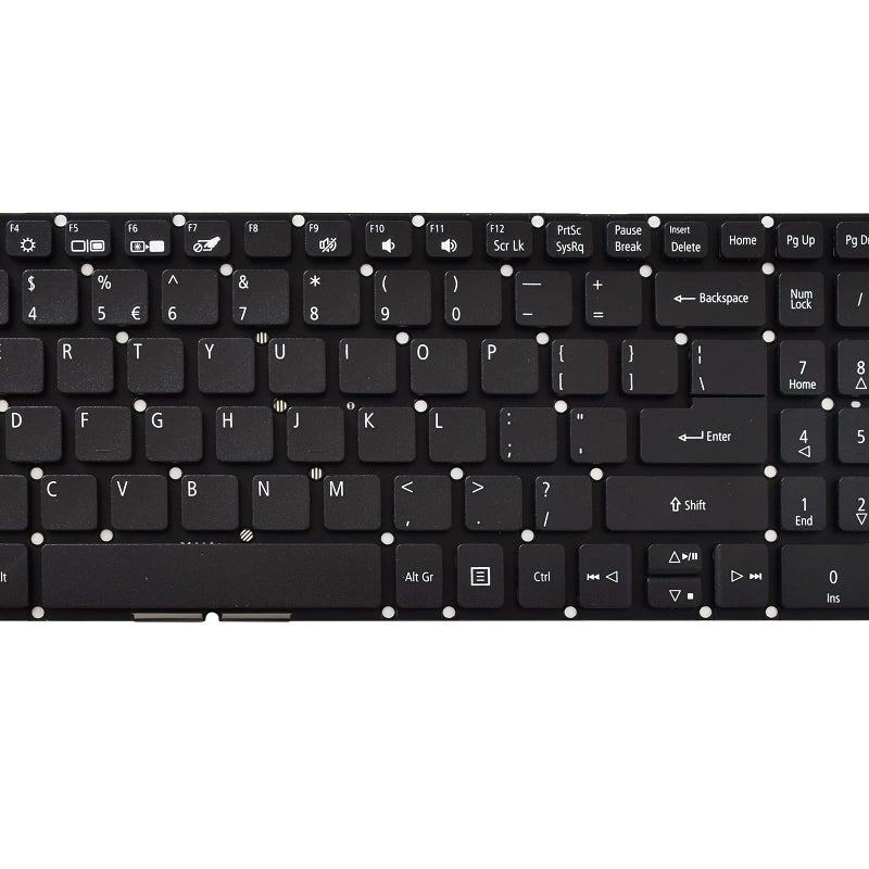 SUNMALL لوحة مفاتيح بديلة SUNMALL متوافقة مع Acer Aspire 3 A315-21 A315-31 A315-32 A315-33 A315-41 A315-51 A315-53 A315-54 Aspire 5 A515-51 A515-52 A715-71 A715-72G باللون الأسود بدون إضاءة خلفية - Image 5