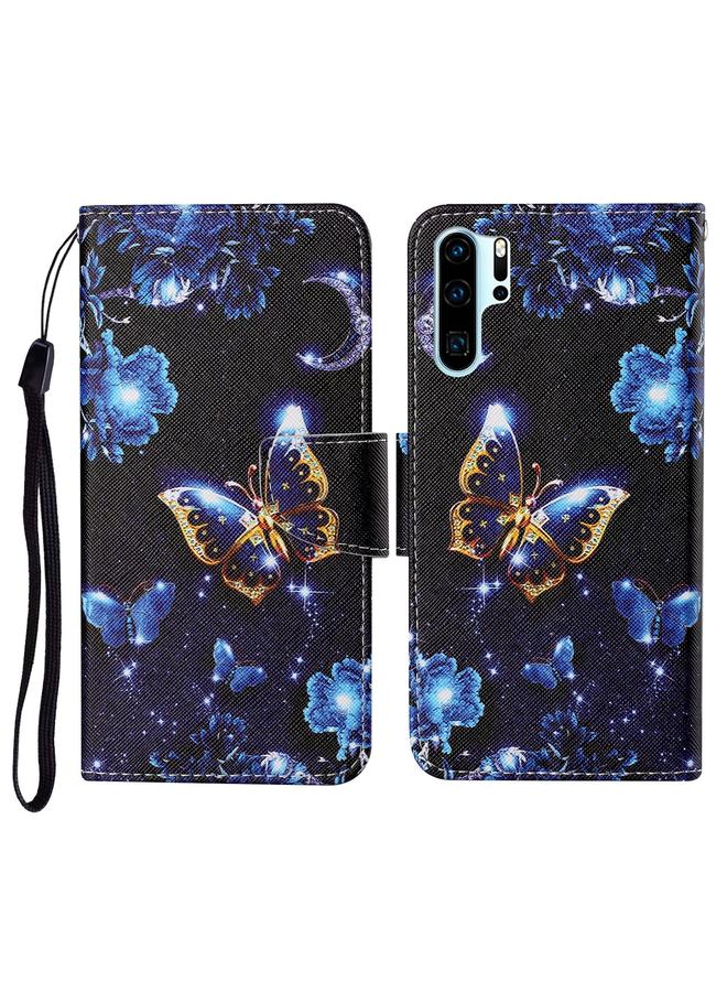 S-TOP Case For Huawei P30 Pro Colored Drawing Pattern Horizontal Flip Leather Case with Holder & Card Slots & Wallet & Lanyard - Image 1