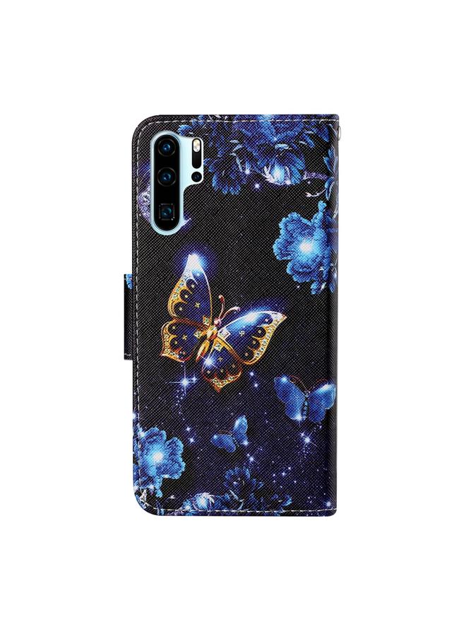 S-TOP Case For Huawei P30 Pro Colored Drawing Pattern Horizontal Flip Leather Case with Holder & Card Slots & Wallet & Lanyard - Image 3