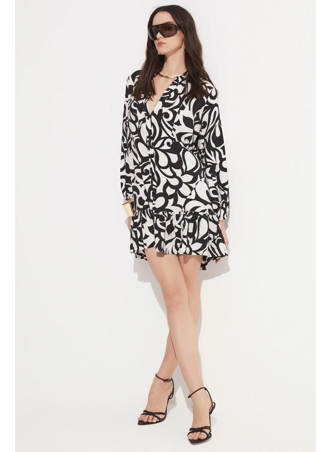 جون فستان قصير مطبوع - Image 4