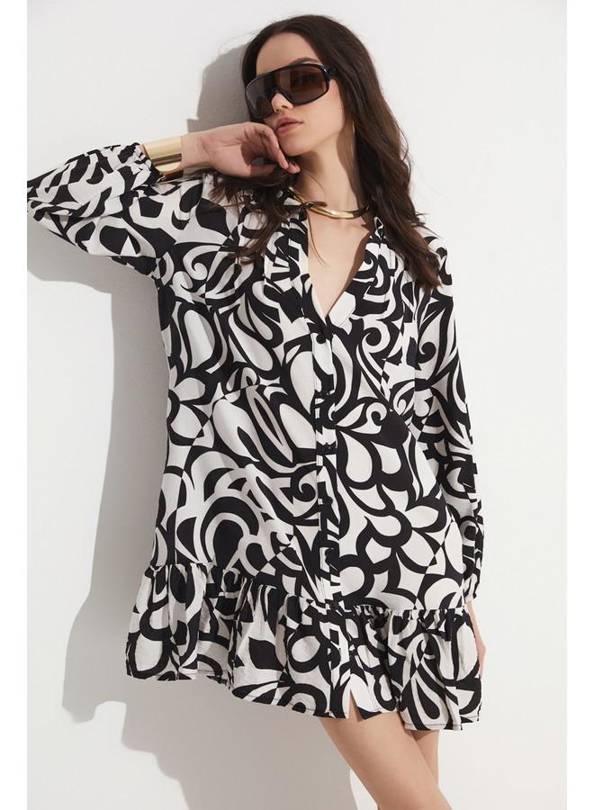 جون فستان قصير مطبوع - Image 5