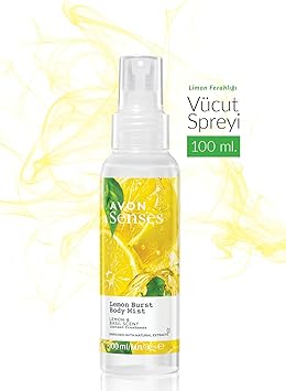 Avon Senses Body Mist 100ml Lemon Burst Lemon Basil Scent - Image 2