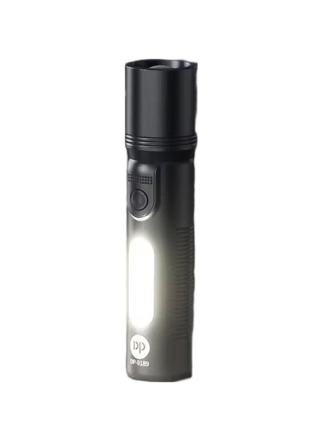 Duration power Dp Jiu Liang (Duration Power) Led High-Intensity Zoomable Flashlight, Outdoor Rechargeable, Mini, Compact, For Home Lighting, Emergency Light, Cycling Light-9189 - Image 1