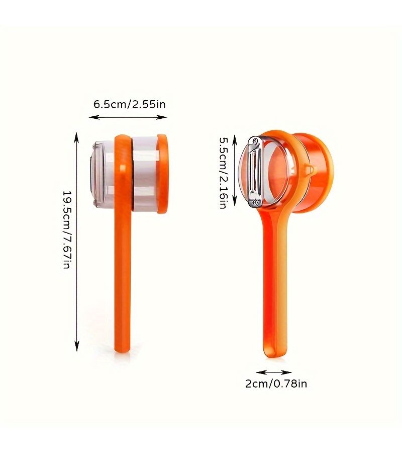 4pcs Multi Functional Corn Grilling Forks Plus 1pc Fruit Vegetable Peeler With Storage Box Made of PET Material and Stainless Steel Blades - Image 4