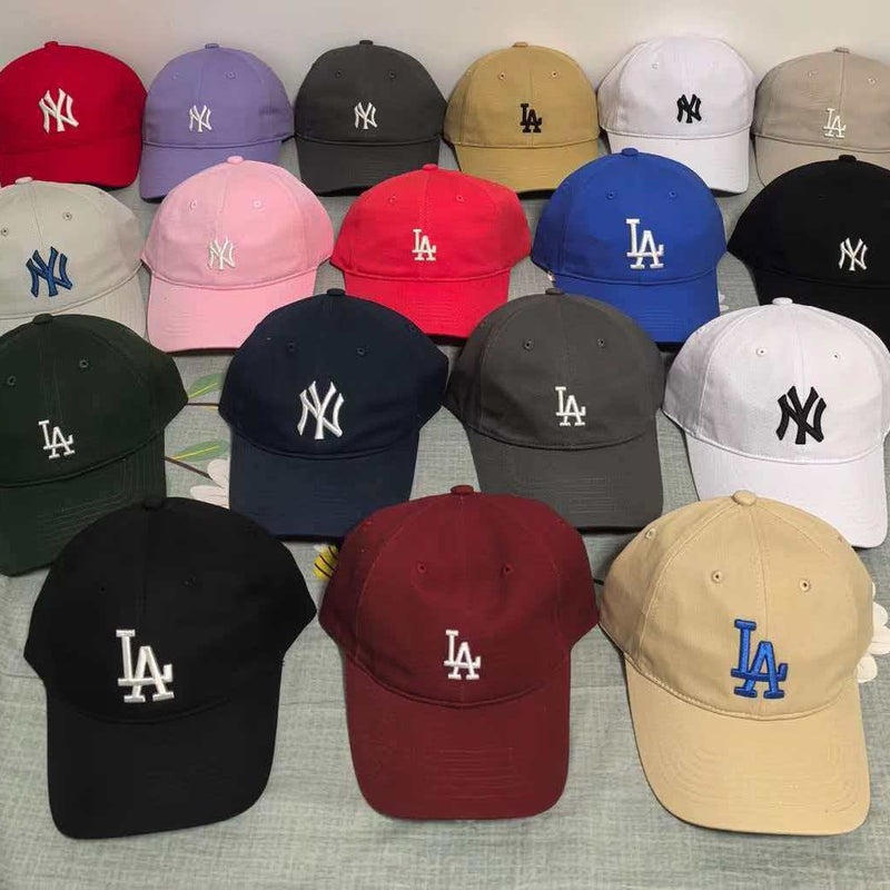 Korean Baseball Cap Soft Top Cotton Adjustable Sun Protection Adult - Image 1