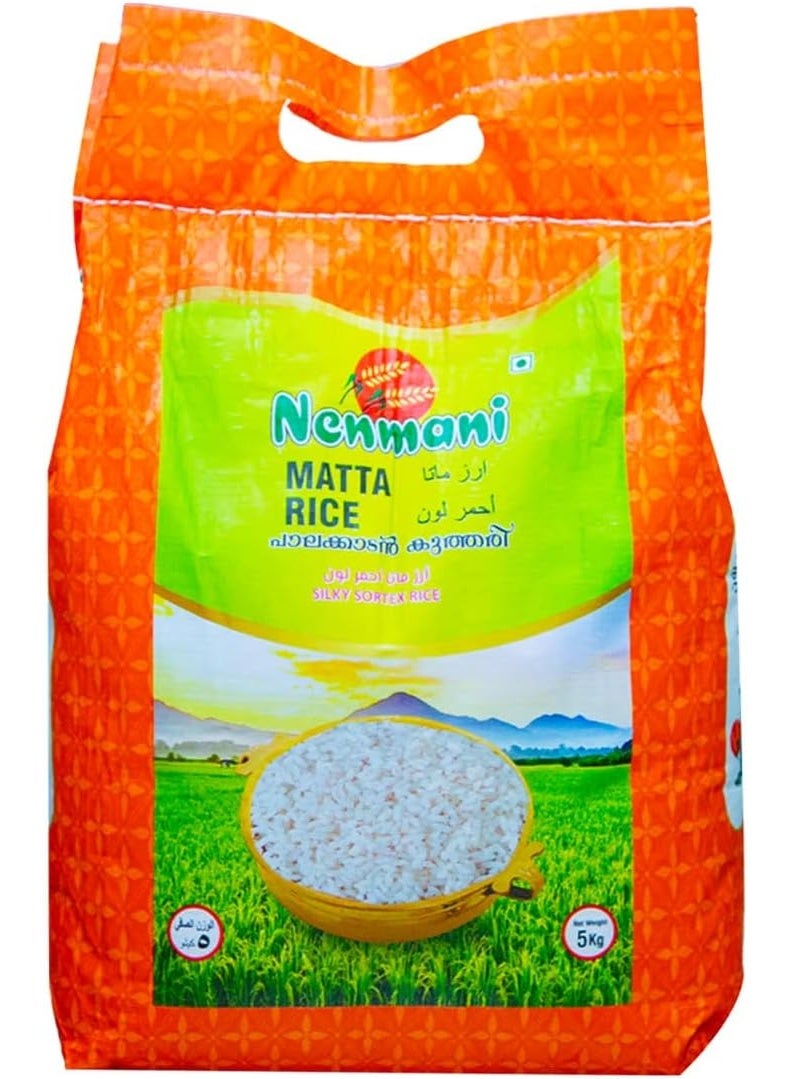 Nenmani Silky Sortex Rice Plakkadan Matta Rice 5kg