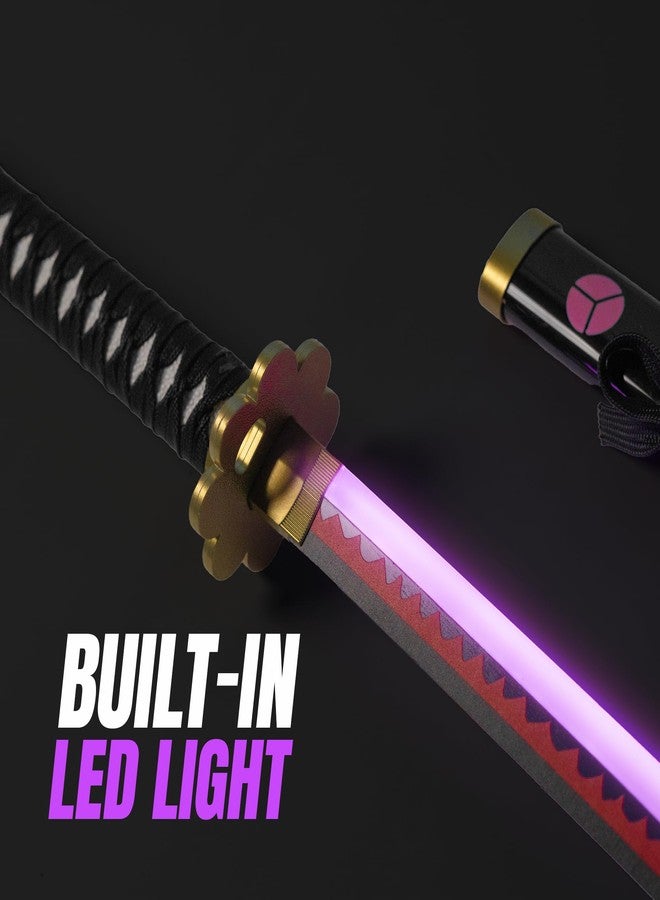 Offo سيف كاتانا نيون LED من أنمي ون بيس، زورو شوسوي - سيف أنمي مضيء بالحجم الطبيعي بطول 100 سم، مثالي للعب الأدوار، والعرض، والتدريب | هدية أنيقة للمعجبين، والأطفال، والمراهقين، وهواة الجمع - Image 3