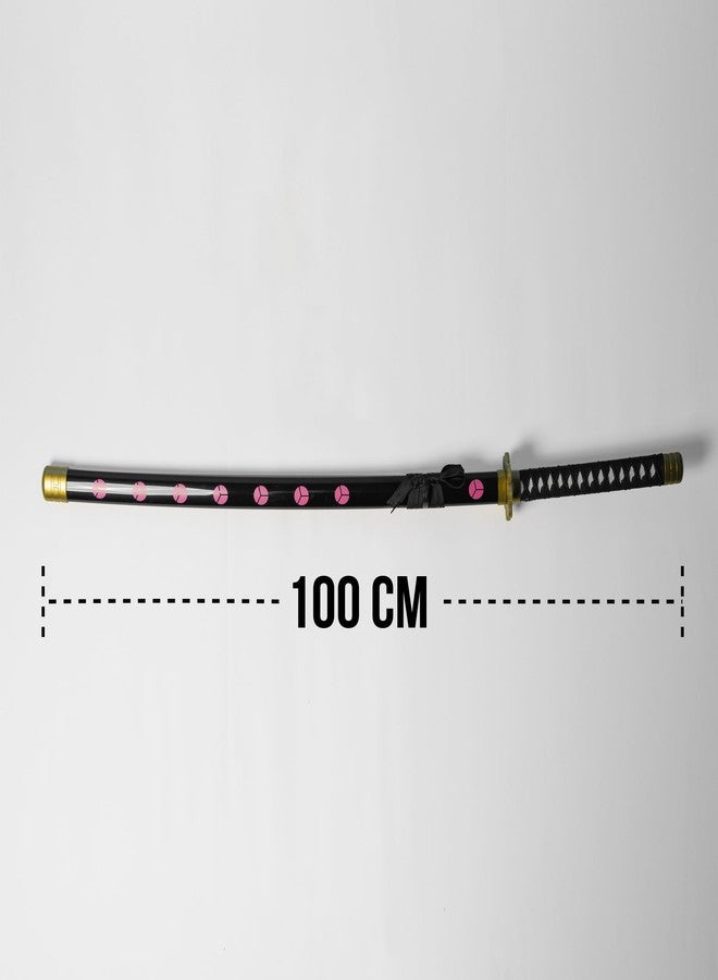 Offo سيف كاتانا نيون LED من أنمي ون بيس، زورو شوسوي - سيف أنمي مضيء بالحجم الطبيعي بطول 100 سم، مثالي للعب الأدوار، والعرض، والتدريب | هدية أنيقة للمعجبين، والأطفال، والمراهقين، وهواة الجمع - Image 4