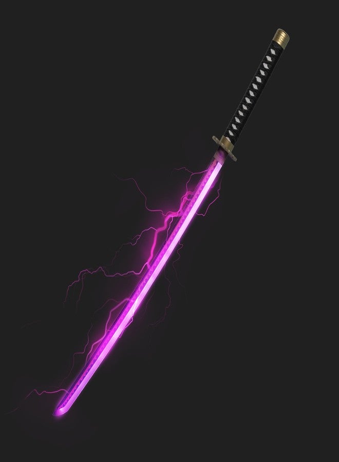 Offo سيف كاتانا نيون LED من أنمي ون بيس، زورو شوسوي - سيف أنمي مضيء بالحجم الطبيعي بطول 100 سم، مثالي للعب الأدوار، والعرض، والتدريب | هدية أنيقة للمعجبين، والأطفال، والمراهقين، وهواة الجمع - Image 2