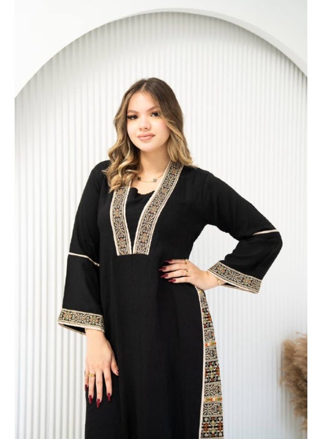 AFandina Luxurious jalabiya with distinctive design SM - 7 - Image 1