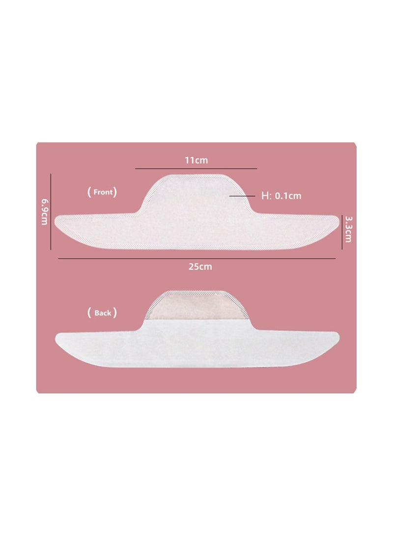LEVGLAKE 20Pack Disposable Collar Protector Self adhesive Shirt Sweat Pads for Shirts Collar Underarm Sweat Pads Shirt Neck Liner - Image 3