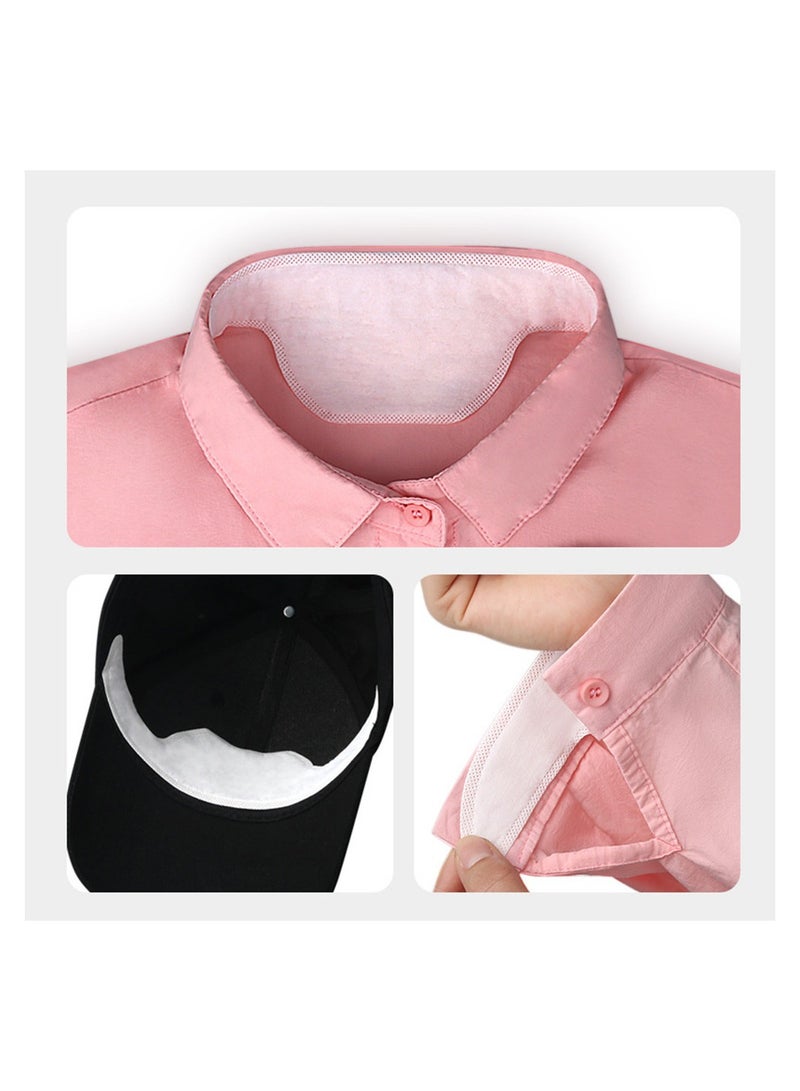 LEVGLAKE 20Pack Disposable Collar Protector Self adhesive Shirt Sweat Pads for Shirts Collar Underarm Sweat Pads Shirt Neck Liner - Image 4