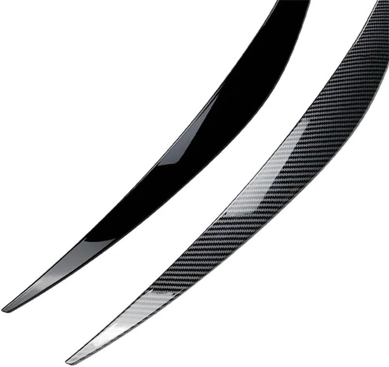 QASULER Gloss Black Headlight Eyebrow Trim for Hyundai i30N - Image 2