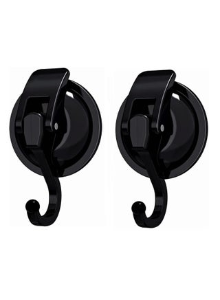 Suction Cup Hooks for Shower, 2 Pack Heavy Duty Vacuum Suction Shower Hooks, Waterproof Bathroom Towel Hooks for Hanging, No Punching Robe Hooks, Reusable Wreath Hanger, Black - pzsku/Z917BE1DD94F4A29162B6Z/45/_/1717028785/3b4d8648-9856-4ea7-90e4-5263e124e284