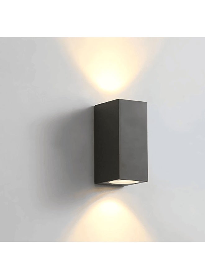 FSL 6W square wall lamp, waterproof, rectangular lamp with up and down movement, black color - Image 1