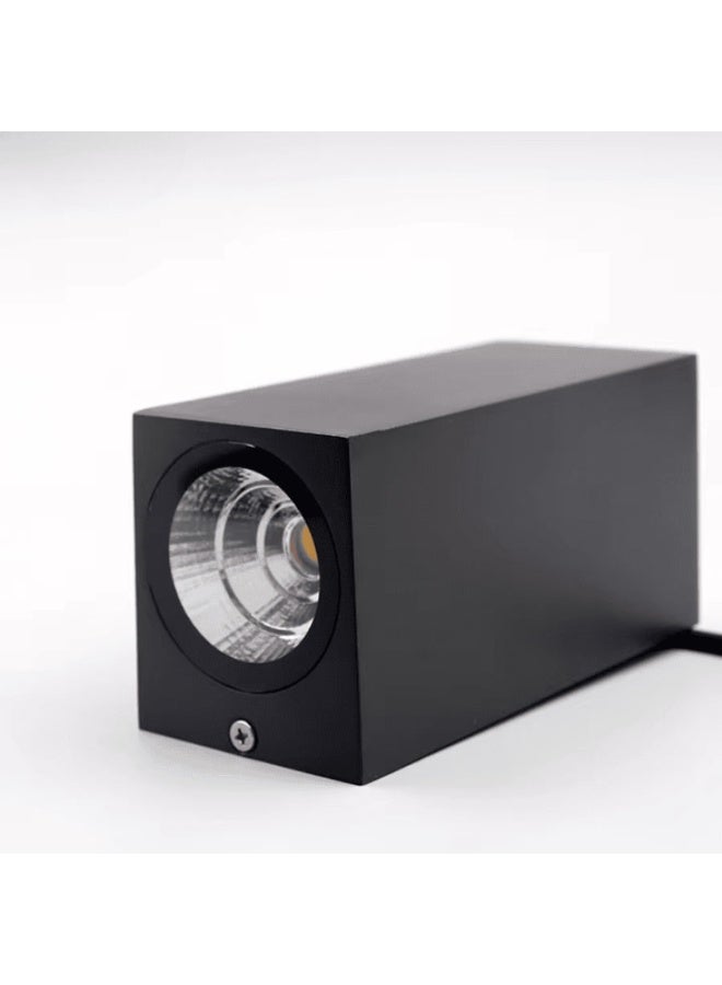 FSL 6W square wall lamp, waterproof, rectangular lamp with up and down movement, black color - Image 2