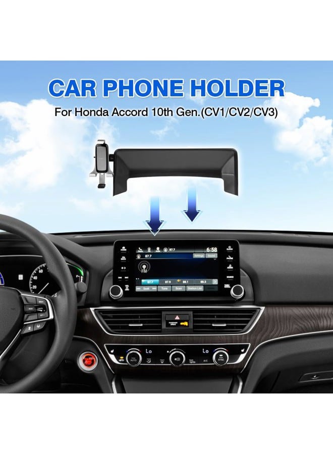 Autorder Car Phone Holder for Honda Accord 2018-2021 2022 Accessories Air Vent Screen Fixed Clip Cell Phone Mount Hands-Free 360 Degree Rotation - Image 2
