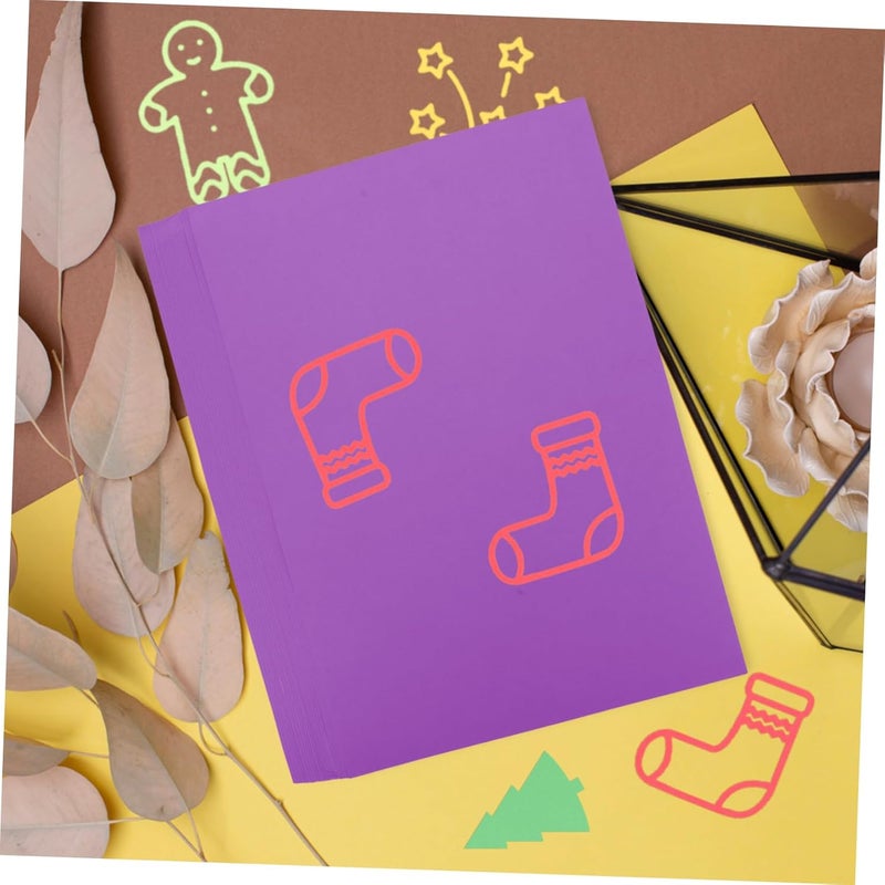 Uonlytech 50sheets Cardstock Paper for Painting Crafts and Greeting Cards Smooth for Boys and Girls and Art Projects - Image 4