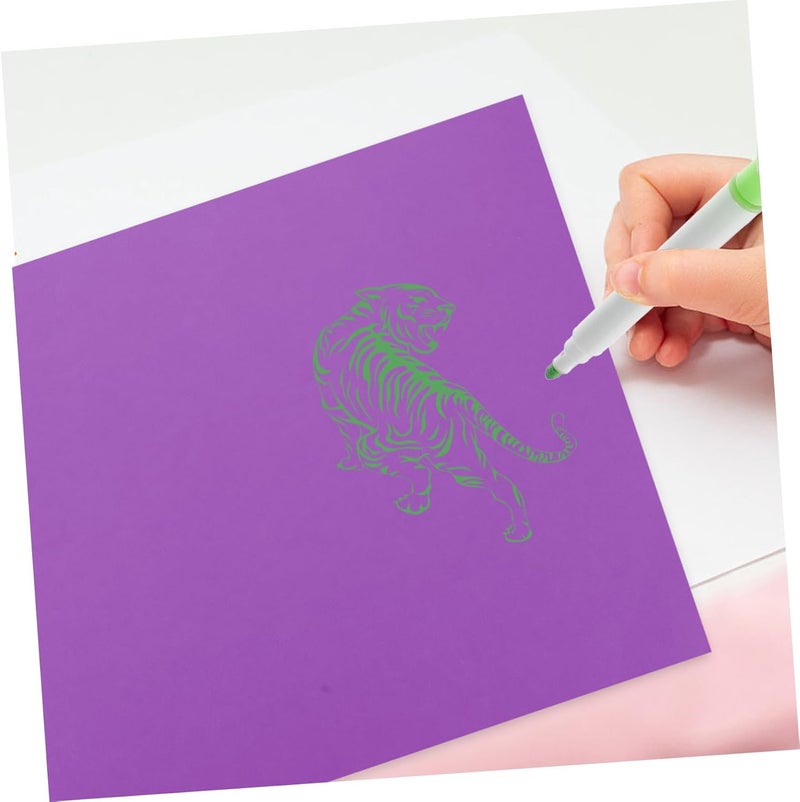 Uonlytech 50sheets Cardstock Paper for Painting Crafts and Greeting Cards Smooth for Boys and Girls and Art Projects - Image 2