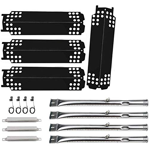 Adviace Grill Replacement Parts for Charbroil 463436215, 463436214, 463436213, 467300115, 463234413, 466342014 Gas Grills, Grill Burner Pipe Tube, Heat Plate Tent Shield, Carryover Tube, Grill Igniter - Image 1