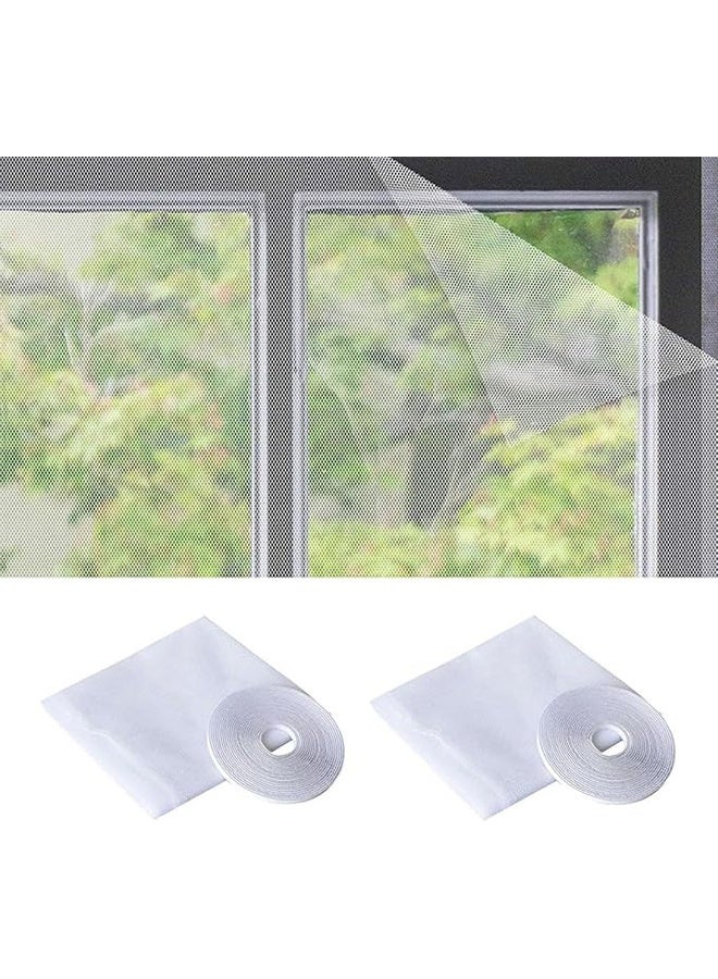 2 حزمة نافذة موسكيتو نت أبيض 130x150 سم - Image 1