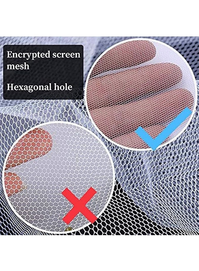 2 حزمة نافذة موسكيتو نت أبيض 130x150 سم - Image 3