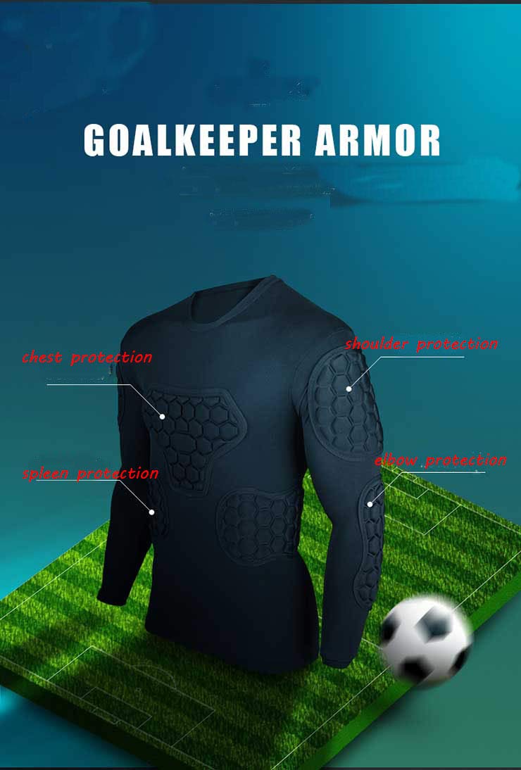 Jellybro Men's Padded Football Protective Gear Set Training Suit for Soccer Basketball Paintball Rib Protector - Image 3