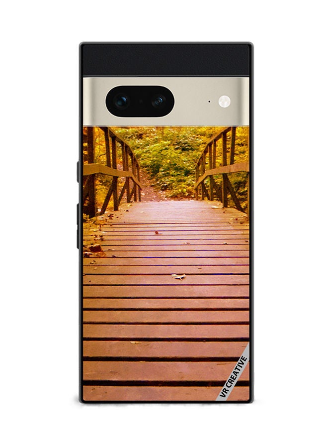 VR CREATIVE Protective Case Cover For Google Pixel 7 Bridge To The Jungle Design Multicolour - Image 1