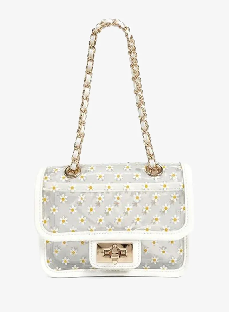 Fyor Daisy-Embroidered Flap Bag MQ 002