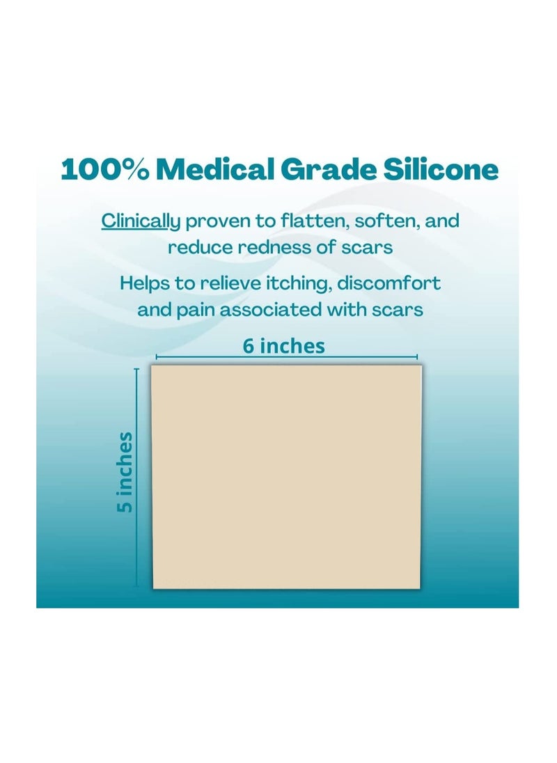 NewGel+ Silicone Gel Sheet for Scar Removal - Beige 5 x 6 Inch 1 Piece  - Image 4