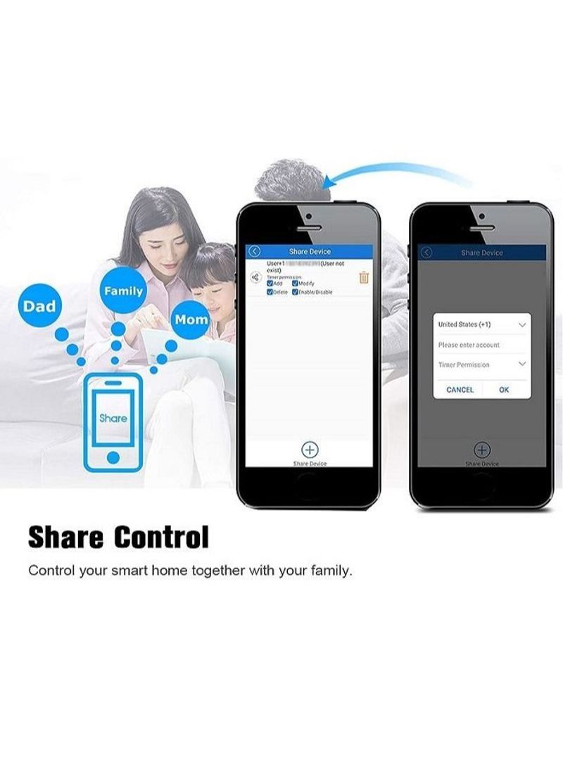 NIBEMINENT Wifi Wireless Remote Control Smart Socket Plug White - Image 4