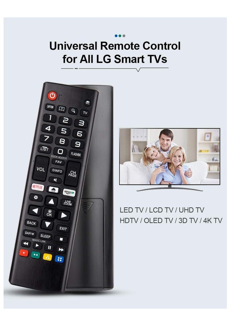 Raxoom Universal Remote Control for All LG Smart TV LCD LED OLED UHD HDTV Plasma Magic 3D 4K Webos TVs AKB75095307 AKB75375604 AKB75675304 AKB74915305 AKB76037601 AKB75675313 AKB75855501 - Image 2