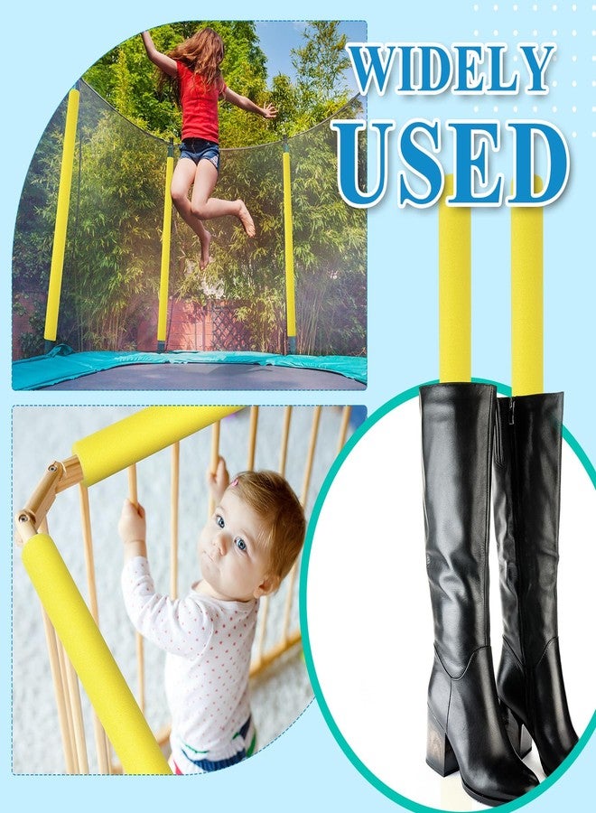 هانايف 6 قطع من نودلز حمام السباحة العملاقة من هانايف، مقاس 40 × 2.4 × 0.6 بوصة، أنبوب عزل رغوي، مشبك مسبق الشق، نودلز رغوية للحشو، أنبوب كبير للسباحة، مشاريع حرفية عائمة، مصد حشو - Image 4