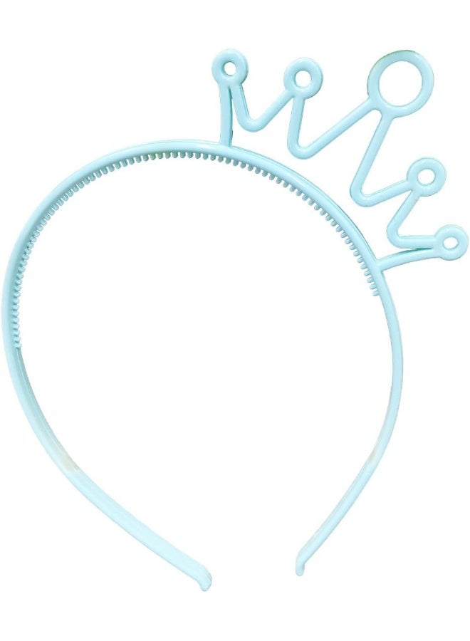 XIMA 12pcs Spring Colors ABS Plastic Material Crown Girls Headbands Tiaras Head Band Princess Children Headear Hair Accessory - Image 4
