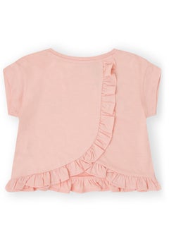 Soft and Comfortable Pink Cotton T-shirt with Ruffle Details for Girls - pzsku/Z917C670CD2F4DB10F76DZ/45/_/1713441631/a8b5437a-595b-4004-b3c9-8ae58cab11cb