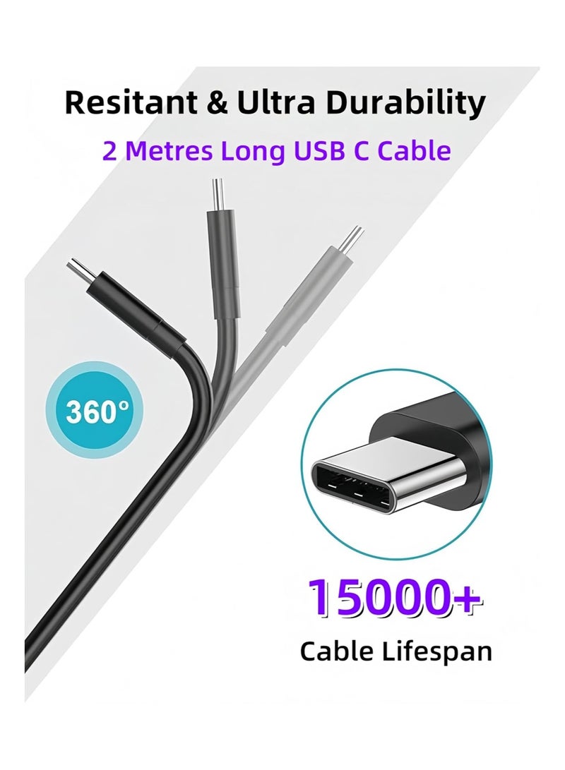 Replacement 45W Super Fast Phone Charger, USB C Fast Charger Charge Fast Charging Cord Galaxy S25 S24 Ultra Charge 10FT Type C Charging Cable for Galaxy S25 Ultra/S25/S24/S23/S22 - Image 2