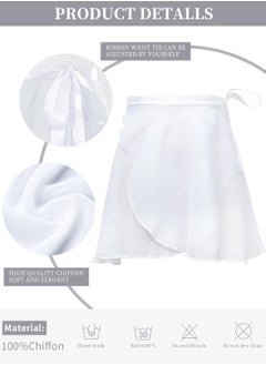 BenQuand Ballet Wrap Skirt, Chiffon Dance Wrap Skirt with Adjustable Waist Tie Gymnastics Ballet Skirts for Girls Women  - Image 2