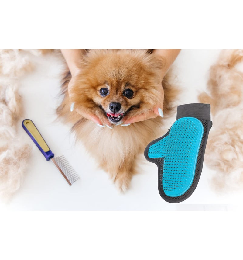 Trixie Fur Care Massage Gloves for Dogs, Grooms Your Pet While You Pet Them, Detangles and Removes Loose Hair, Gives Coat Silky Shine and Increases Blood Flow - 18 X 24 cm - Image 5