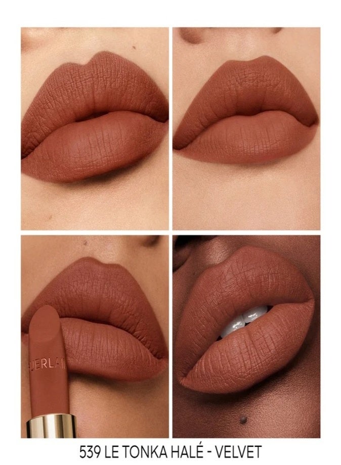 GUERLAIN Rouge G Customisable Ultra-Care Lipstick Refill 3.5g – 539 Le Tonka Halé – Velvet Luxury Satin Finish Hydrating Lip Color - Image 3