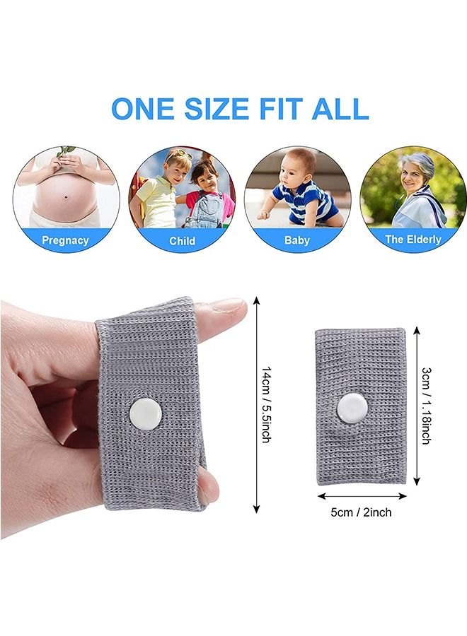 Ant 5 Pairs Motion Sickness Wristbands, Anti-Nausea Wristbands, Relief Wristbands for Car Flying Travel - Image 2