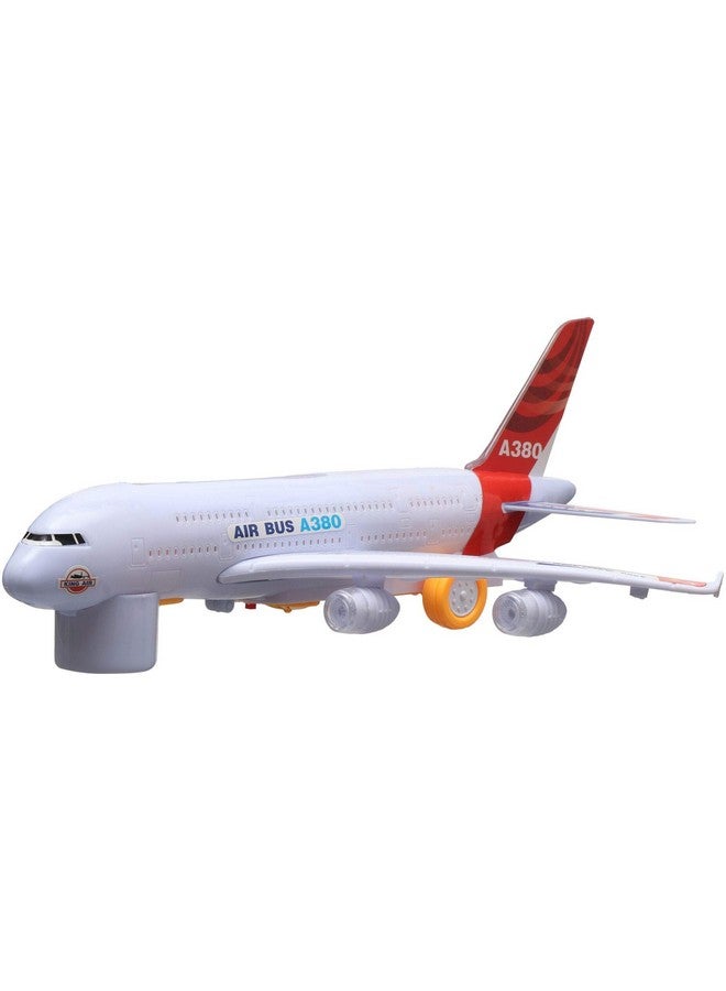 جيادا طائرة إيرباص A380 بلاستيكية من JIADA، عبوة من قطعة واحدة، باللون الأبيض - Image 1
