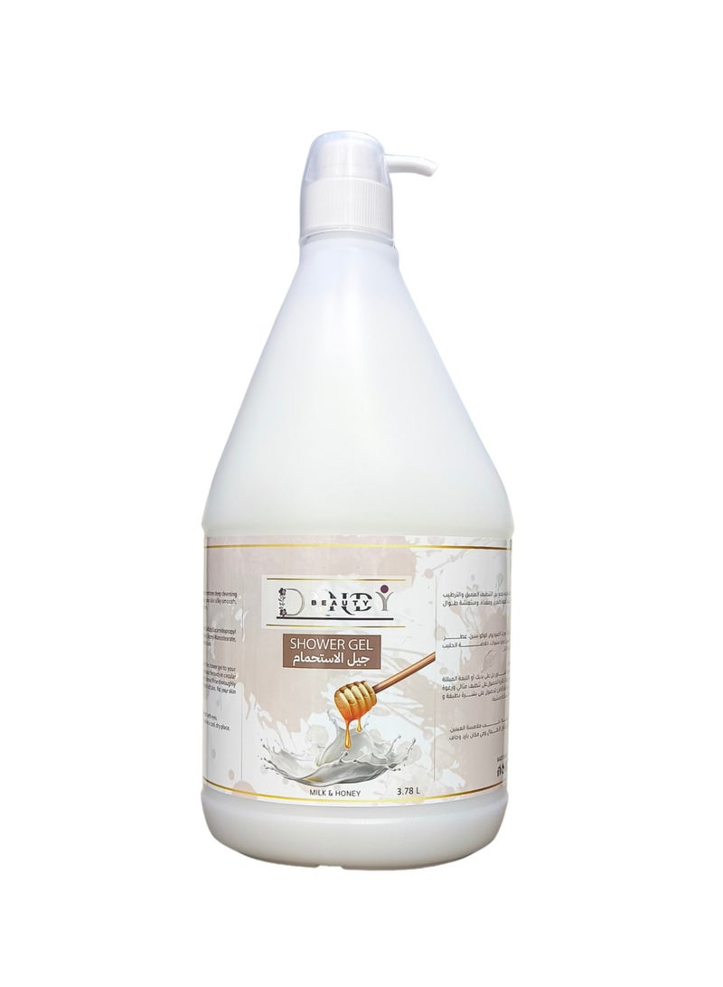 Dandy Beauty Shower Gel Honey & Milk 3.78L