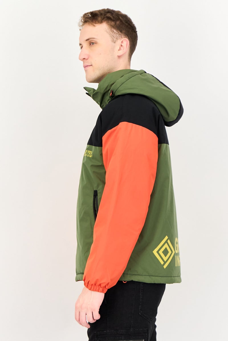 Selected Homme Men Gore-Tex Infinium Color Block Long Sleeve Puffer Jacket, Multicolor - Image 3