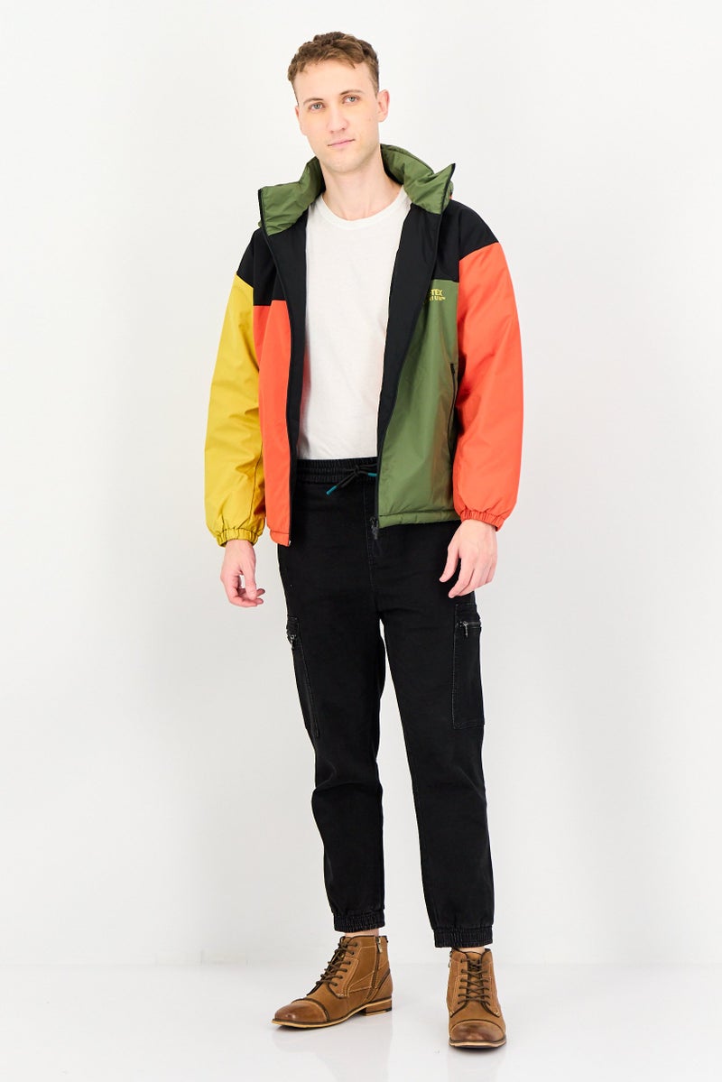 Selected Homme Men Gore-Tex Infinium Color Block Long Sleeve Puffer Jacket, Multicolor - Image 4