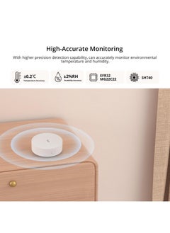 SNZB-02P Zigbee Temperature Humidity Sensor, Indoor Thermometer Hygrometer with Alert, Works with Alexa & Google Home for Remote Monitoring and Home Automation, ZigBee 3.0 Hub Required (1) - pzsku/Z917CCDA09FBF71B94AFFZ/45/_/1740017419/4d40e3b0-a0b7-4022-9567-b331572a9c9e